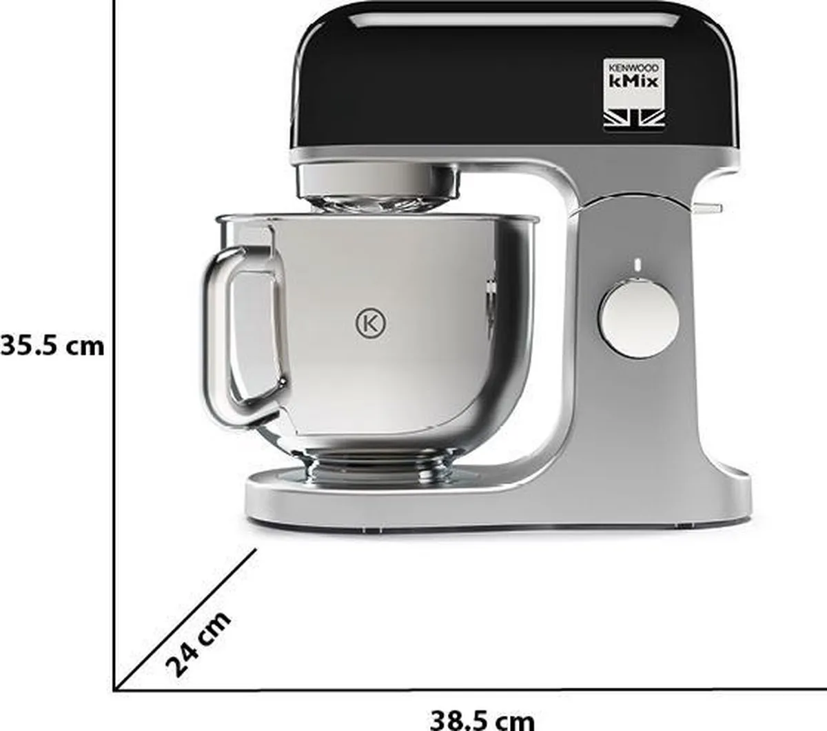 Kenwood kMix KMX750BK Keukenmachine 1000W - Zwart