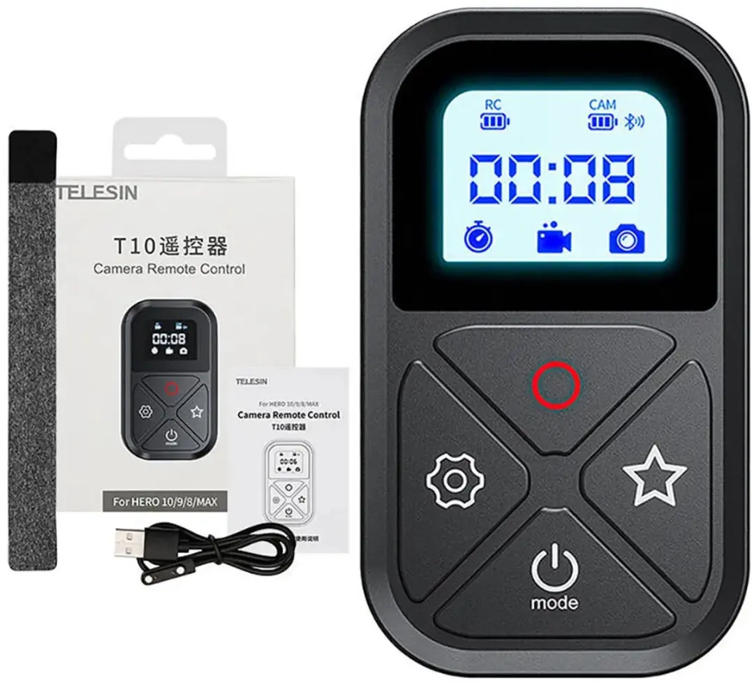 Telesin T10 Bluetooth Afstandsbediening GoPro - Zwart