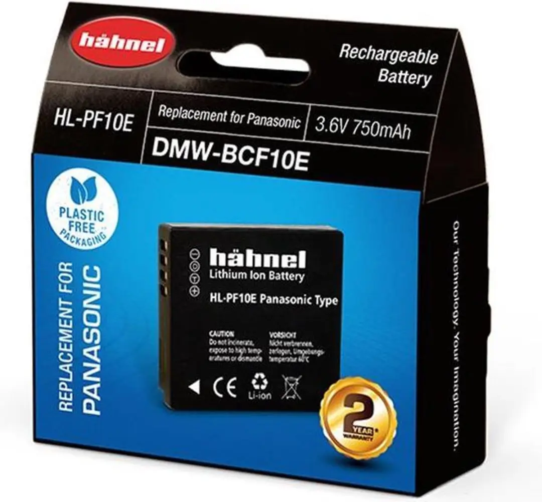 Hahnel HL-PF10E Li-Ion Accu 750mAh - Panasonic DMW-BCF10E