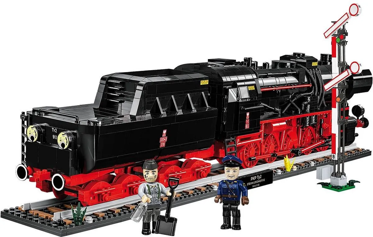 Cobi DR BR 52 Stoomlocomotief & Semafoor COBI-6287 - 2747 Onderdelen - Meerkleurig