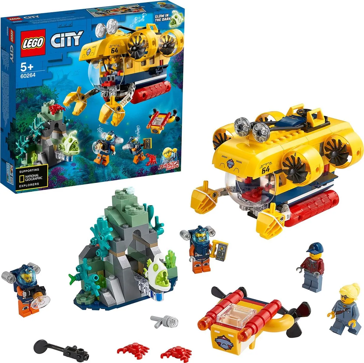 LEGO City Oceaan Verkenningsduikboot 60264 - 286 Stukken