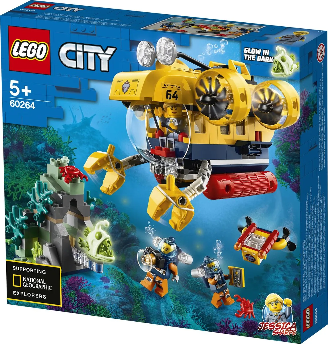LEGO City Oceaan Verkenningsduikboot 60264 - 286 Stukken - afbeelding 6 van 6