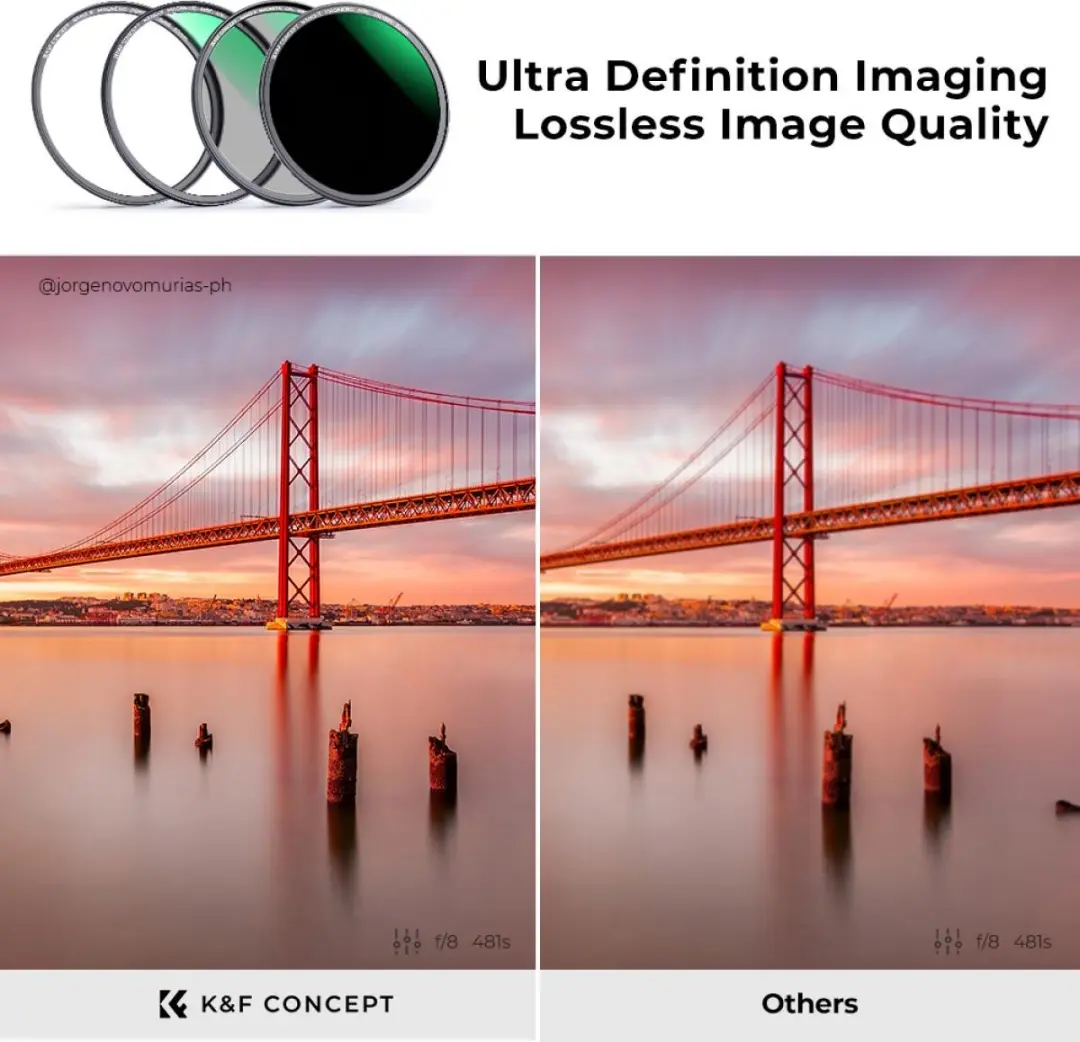 K&F Concept Magnetic Filterkit 55mm ND1000 - CPL/UV - 4-delig - afbeelding 6 van 6