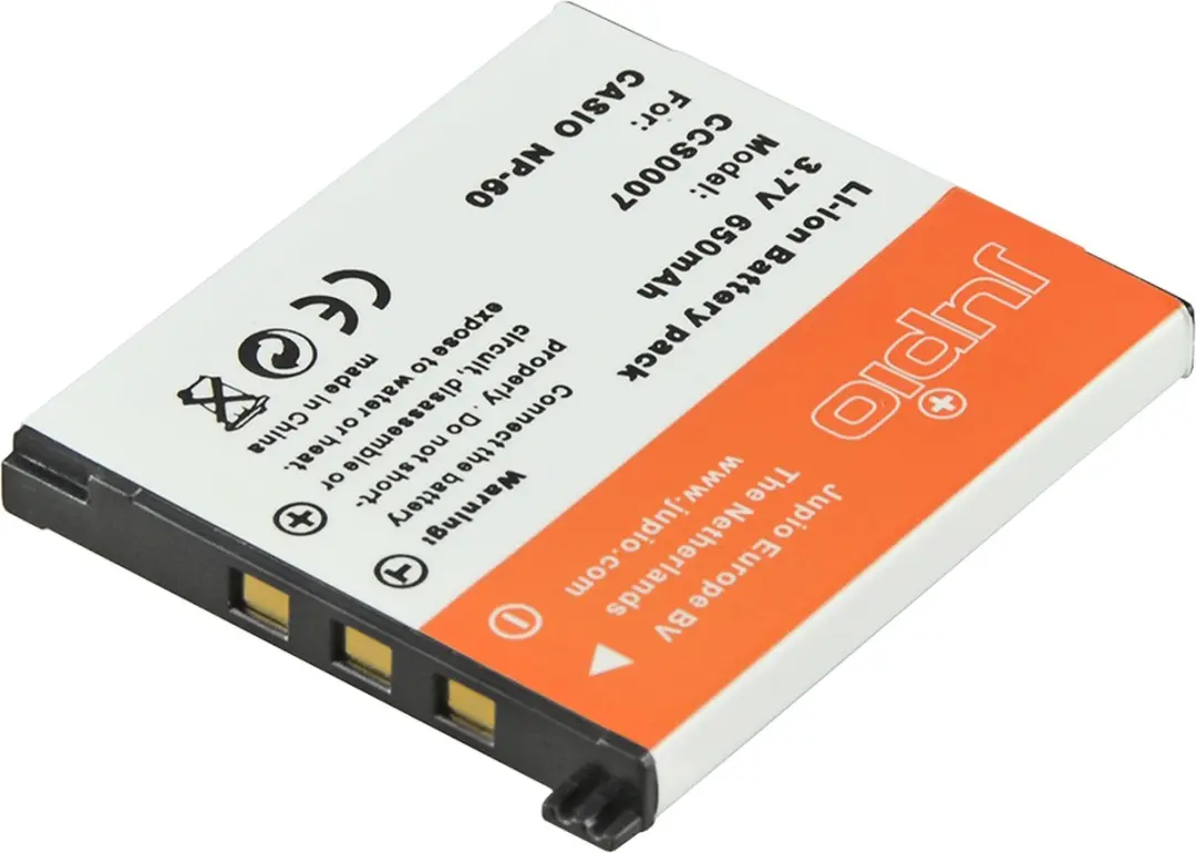 Jupio NP-60 650mAh Accu - Casio Compactcamera
