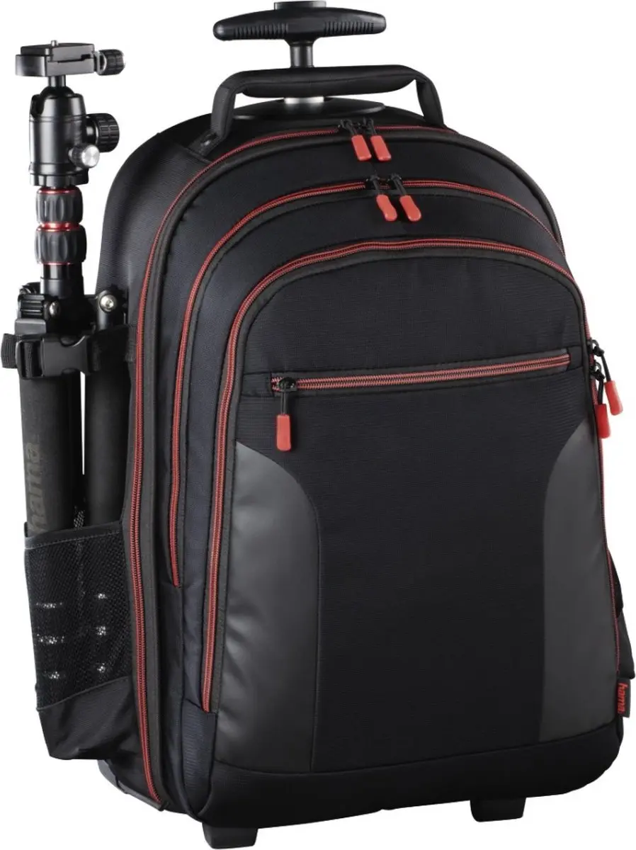 Hama Camera-trolley Miami 139854 - XL - 5 Lenzen - Zwart/Rood - afbeelding 4 van 6