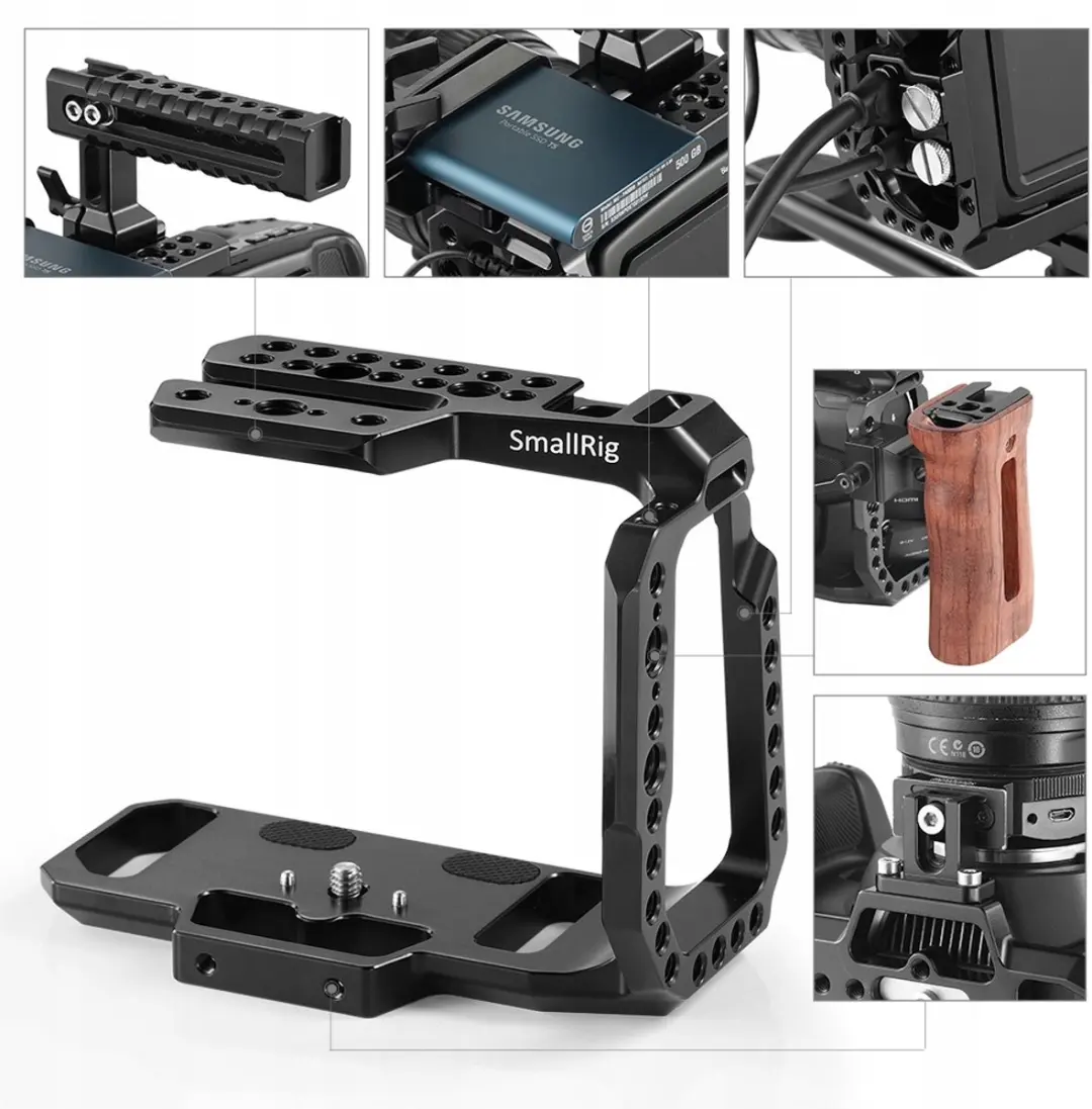 SmallRig Halve Kooi voor Blackmagic Pocket Cinema Camera 4K/6K - Zwart