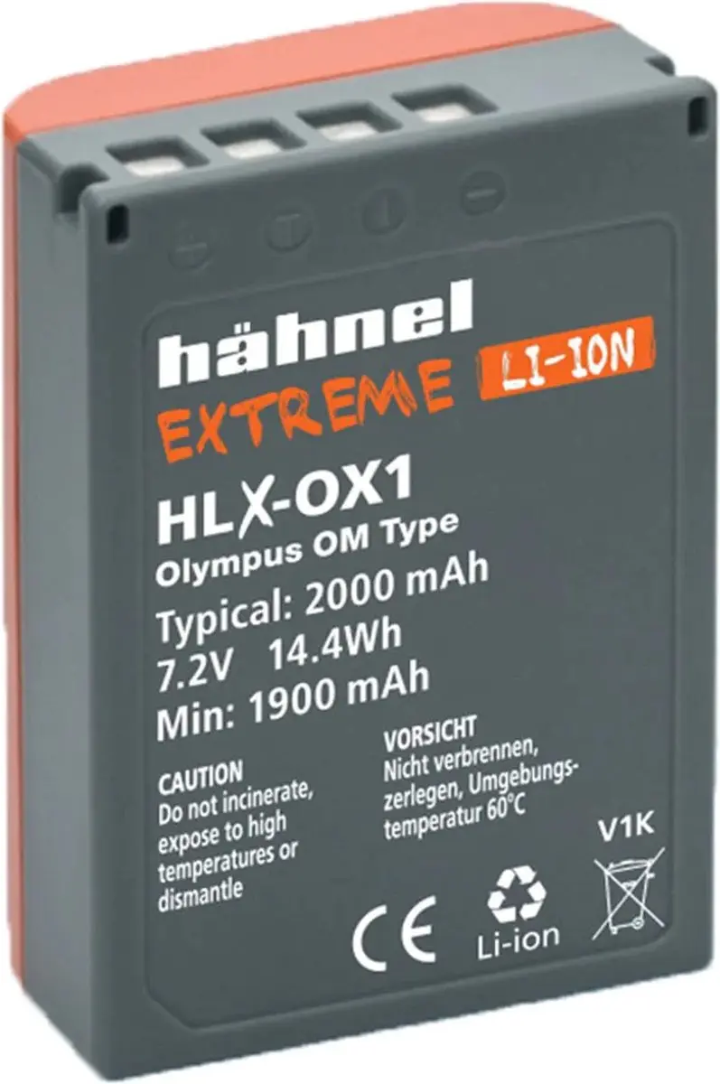 HAHNEL Accu Extreme OM System BLX-1 2000mAh