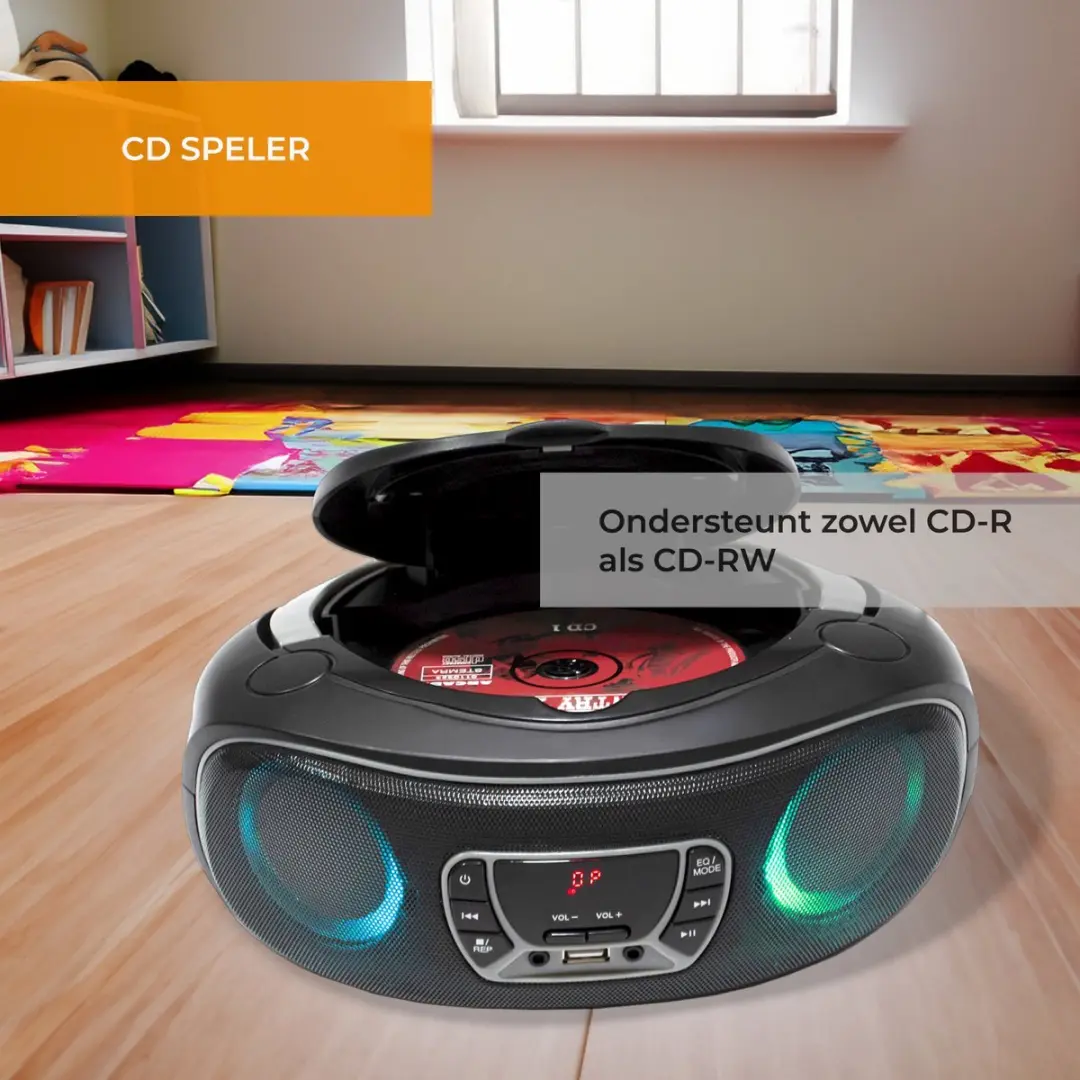 Denver DTB-134 Boombox - Bluetooth CD Speler - Zwart