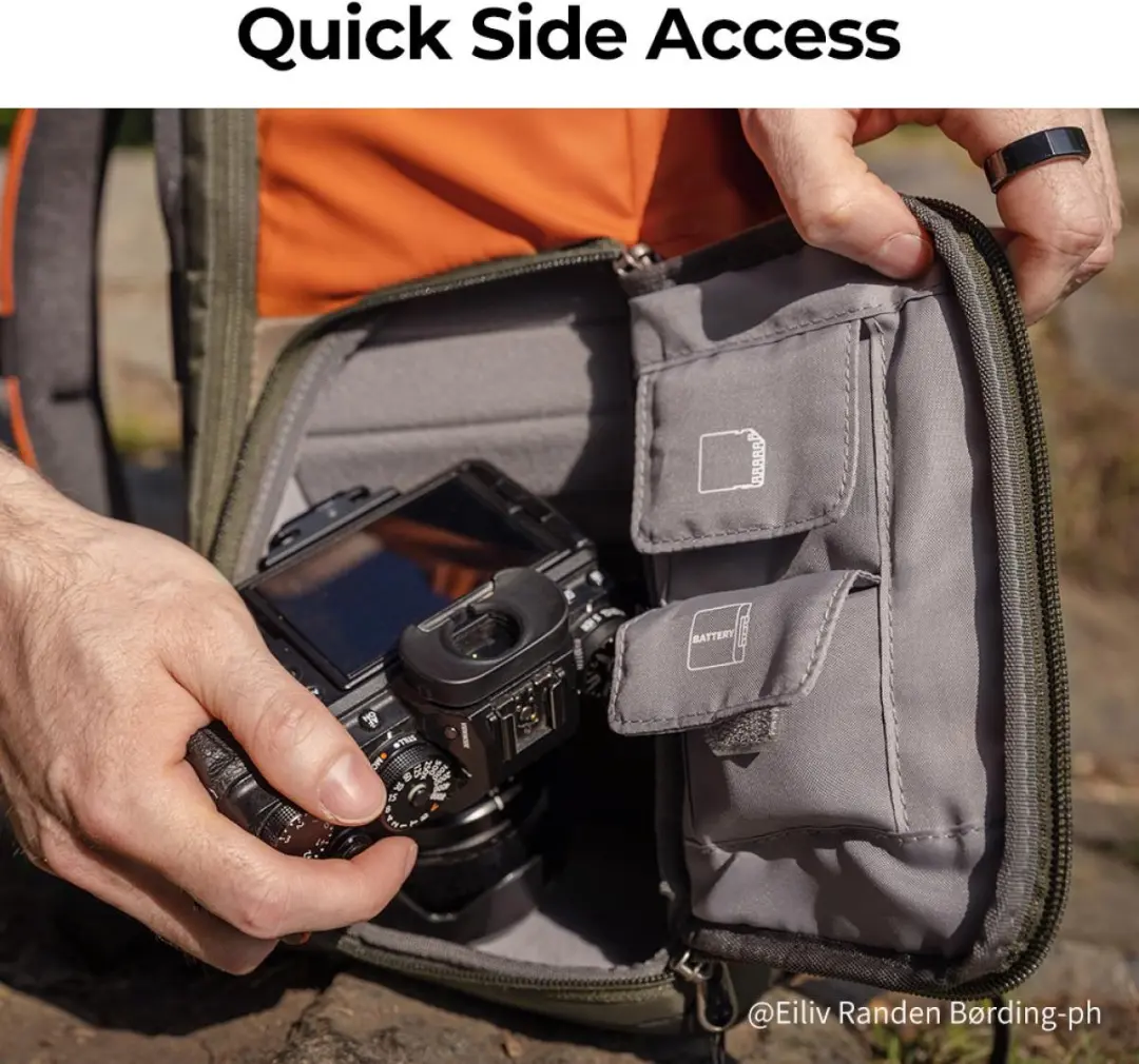 K&F Concept Beta Backpack 20L Rugtas - Orange - afbeelding 6 van 6
