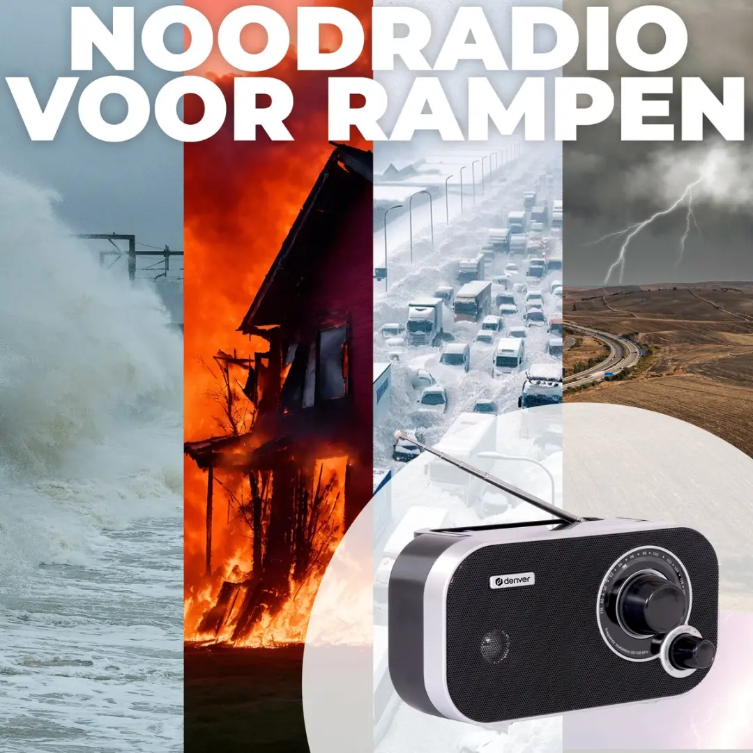 Denver TR-51 Noodradio - Zwart - afbeelding 6 van 6