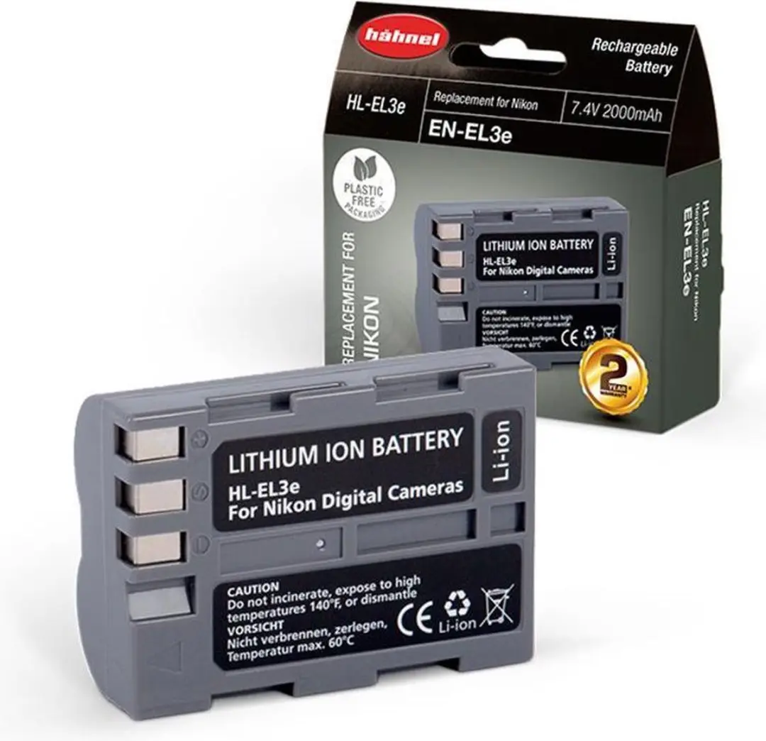 Hähnel HL-EL3e Li-Ion Accu 1650mAh - Nikon EN-EL3(E)