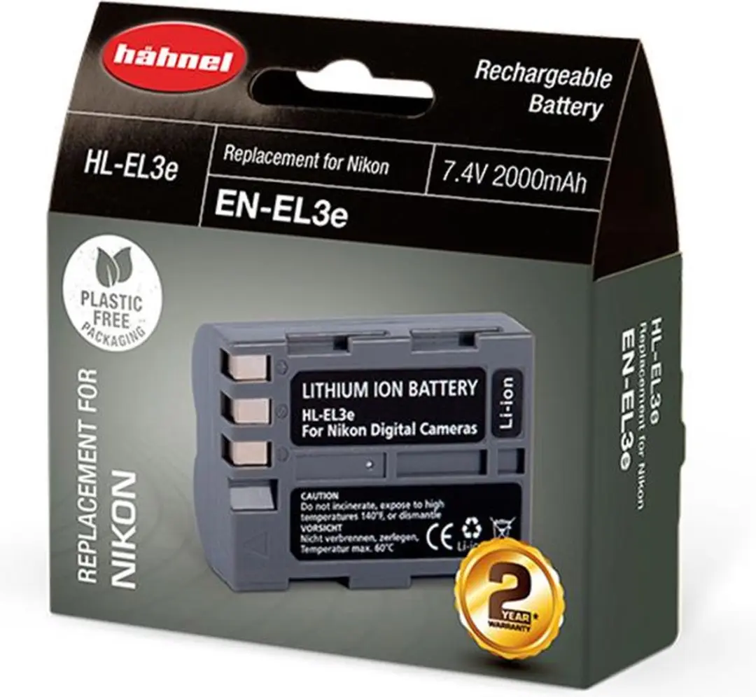 Hähnel HL-EL3e Li-Ion Accu 1650mAh - Nikon EN-EL3(E) - afbeelding 6 van 6
