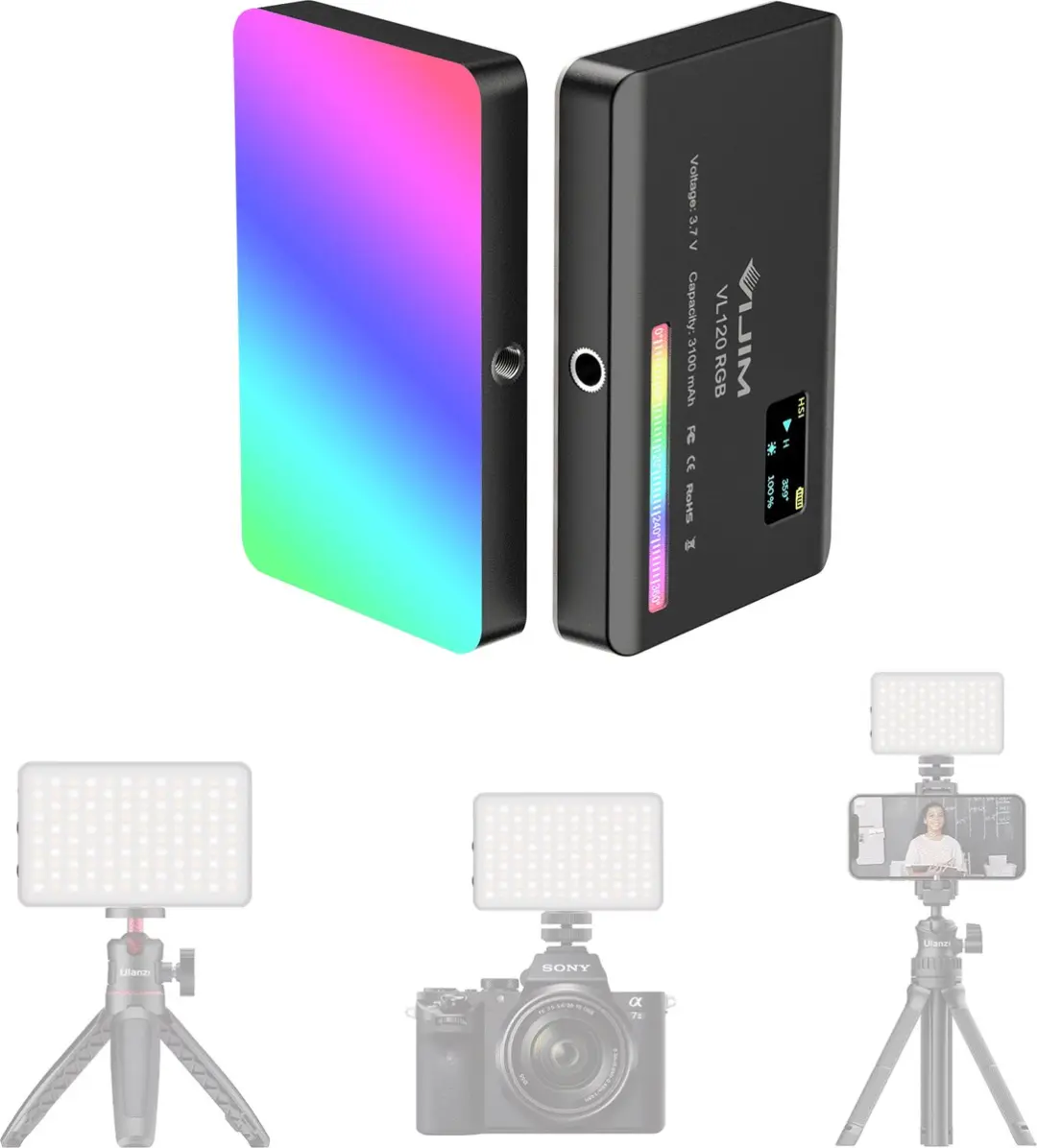 Ulanzi VL120 RGB LED Videolamp 120 LED
