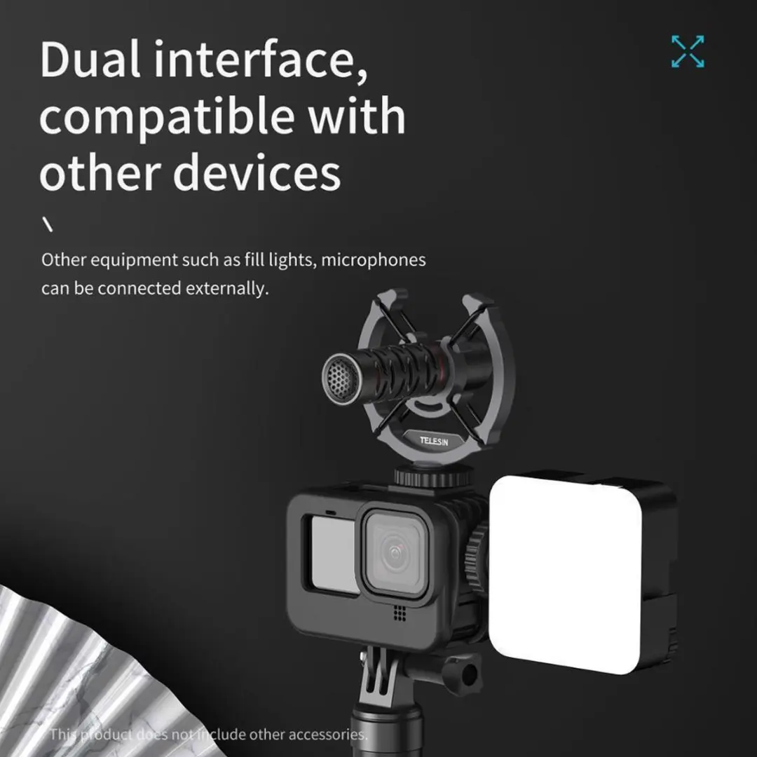 Telesin Frame Behuizing Bumper voor GoPro 9/10/11 - Zwart