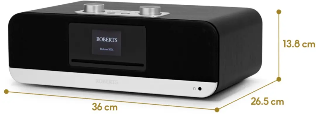 Roberts Blutune 300 LE Radio - Zwart - afbeelding 6 van 6