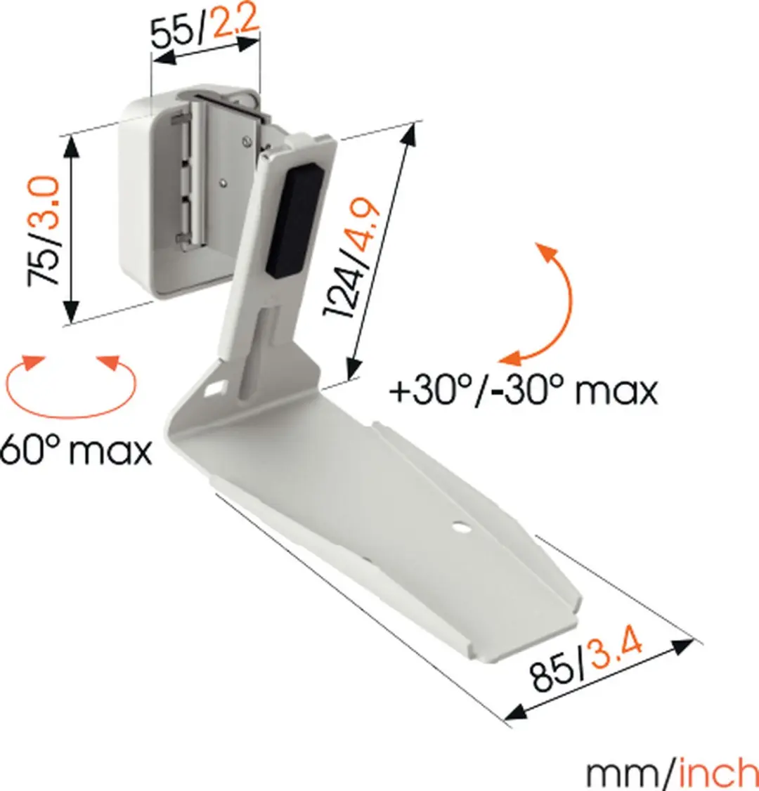 Vogel's SWM 4131 Sonos Era 300 Muurbeugel - Wit - afbeelding 5 van 6
