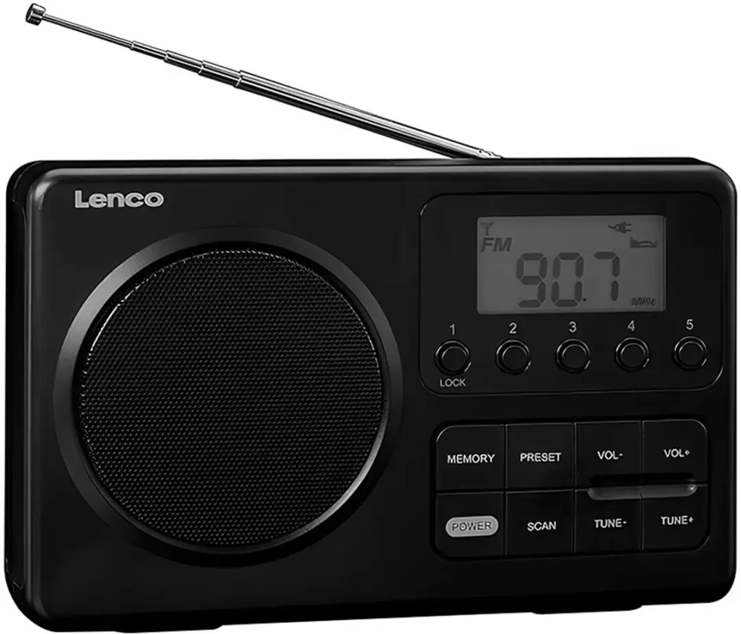 Lenco MPR-035BK Draagbare Radio - 3W - Zwart