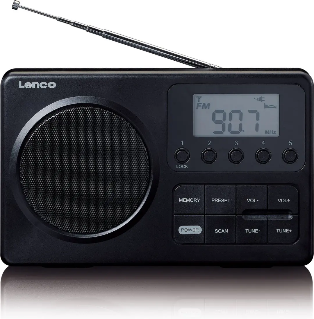 Lenco MPR-035BK Draagbare Radio - 3W - Zwart