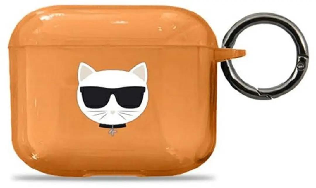 Karl Lagerfeld KLA3UCHFO AirPods Hoesje - 3e Gen - Oranje