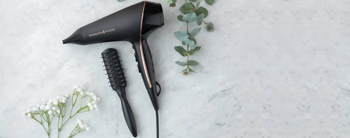 Remington PROLuxe Midnight Edition Haardroger 2400W - Zwart/Goud