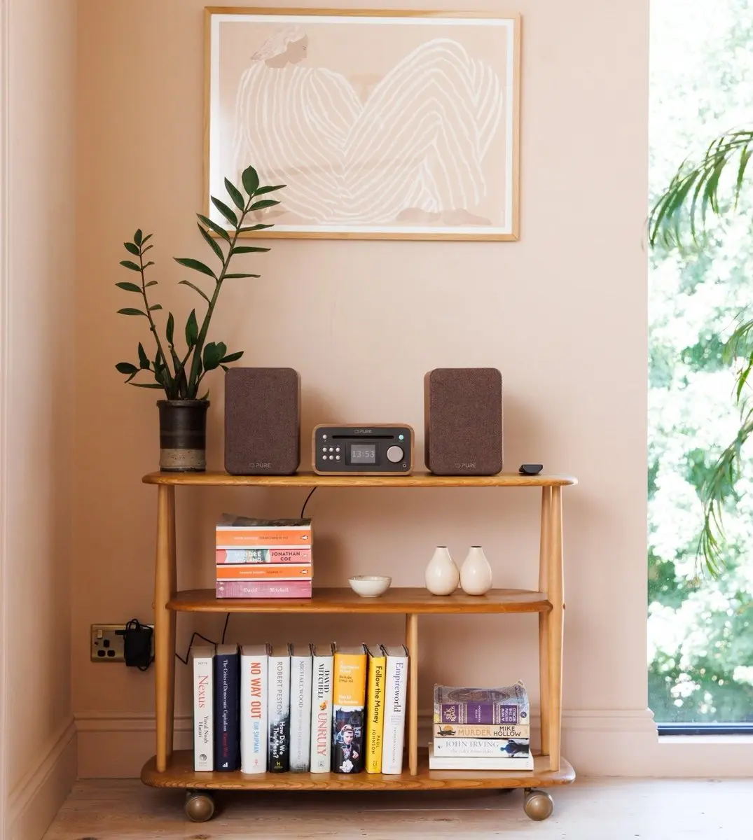 Pure Classic Stereo Mini Home Audiosysteem 40W - Bruin