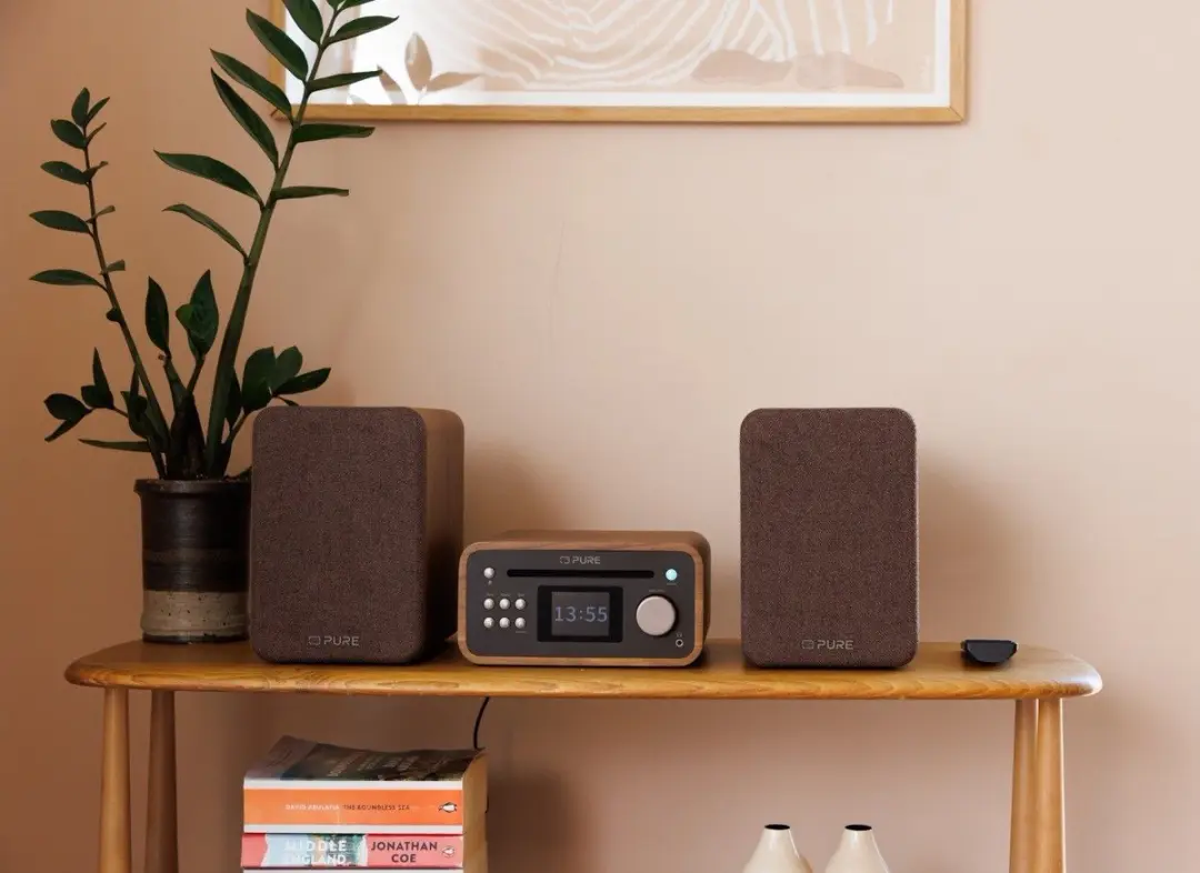 Pure Classic Stereo Mini Home Audiosysteem 40W - Bruin
