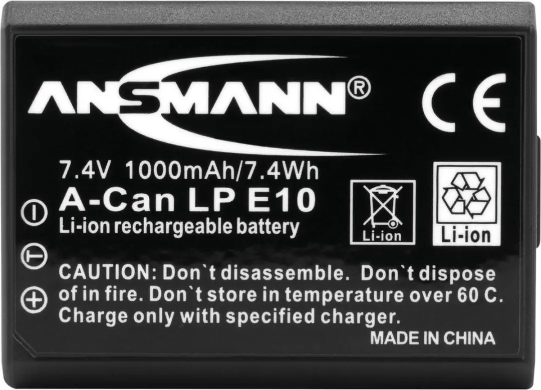 Ansmann A-CAN LP E10 Accu 1000mAh