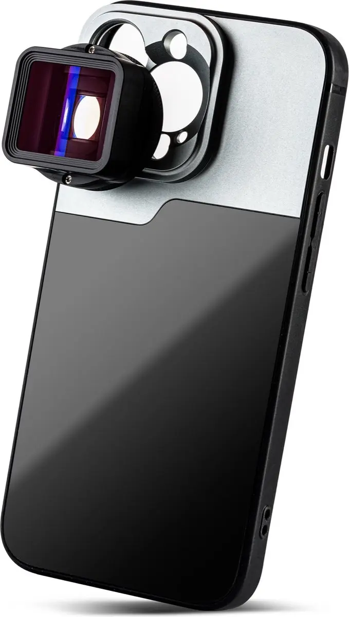 MOJOGEAR MG-CASE-B-i13Pro Lenscase 17mm - iPhone 13 Pro - Zwart/Grijs