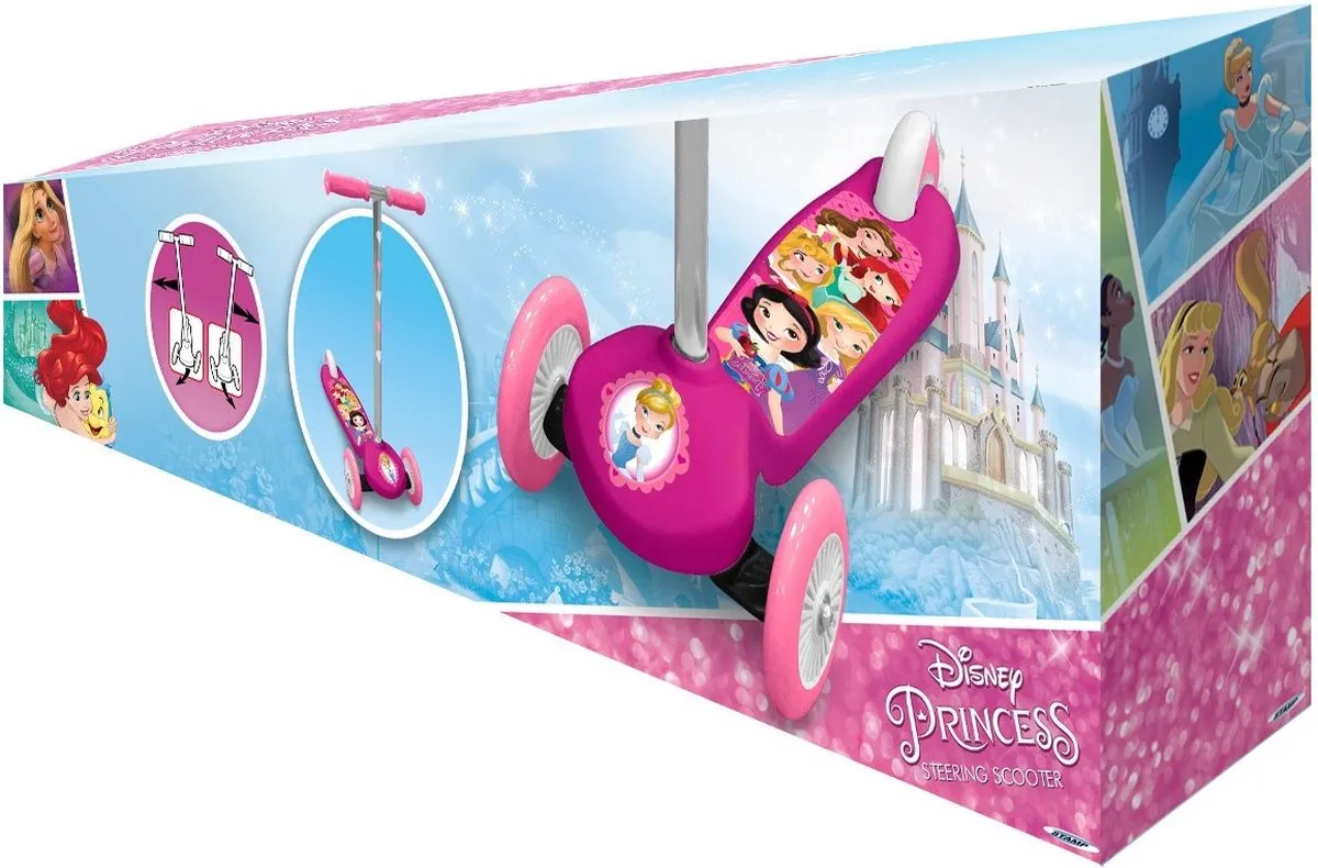 Disney Princess 3-Wiel Kinderstep Roze