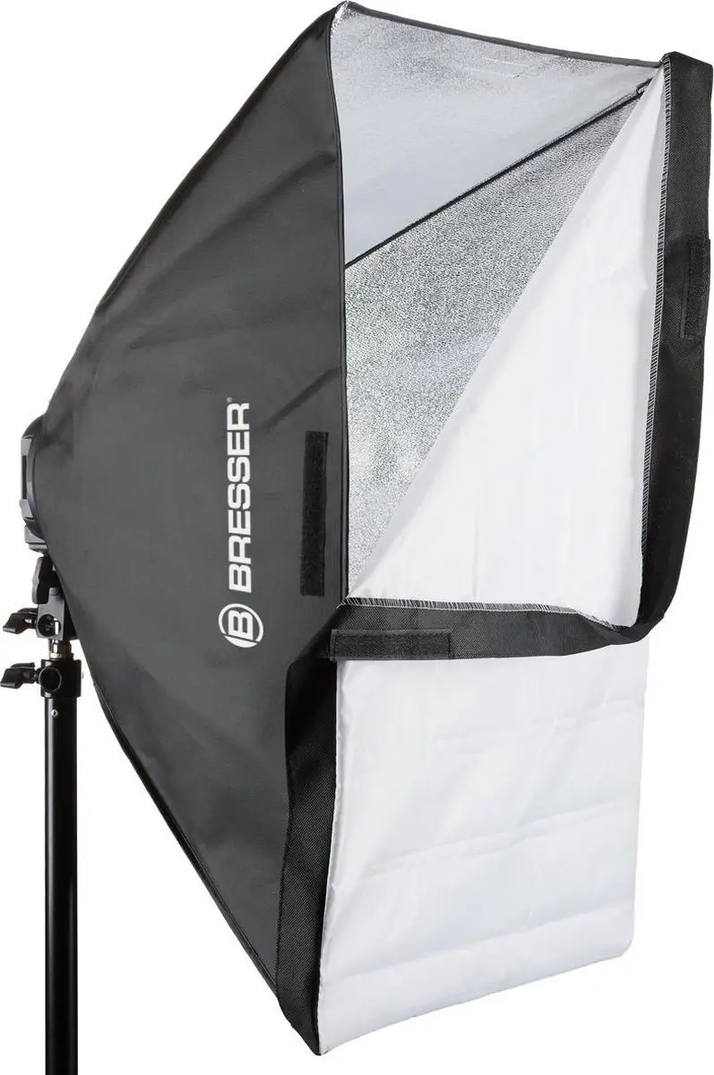 Bresser BR-2845 Fotostudioset - 2x Softboxen 50x70cm - Zwart