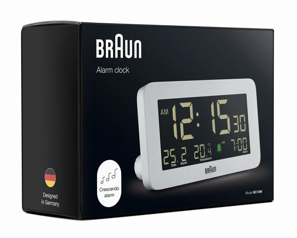 Braun BC10W Digitaal Wekker - Wit - afbeelding 6 van 6