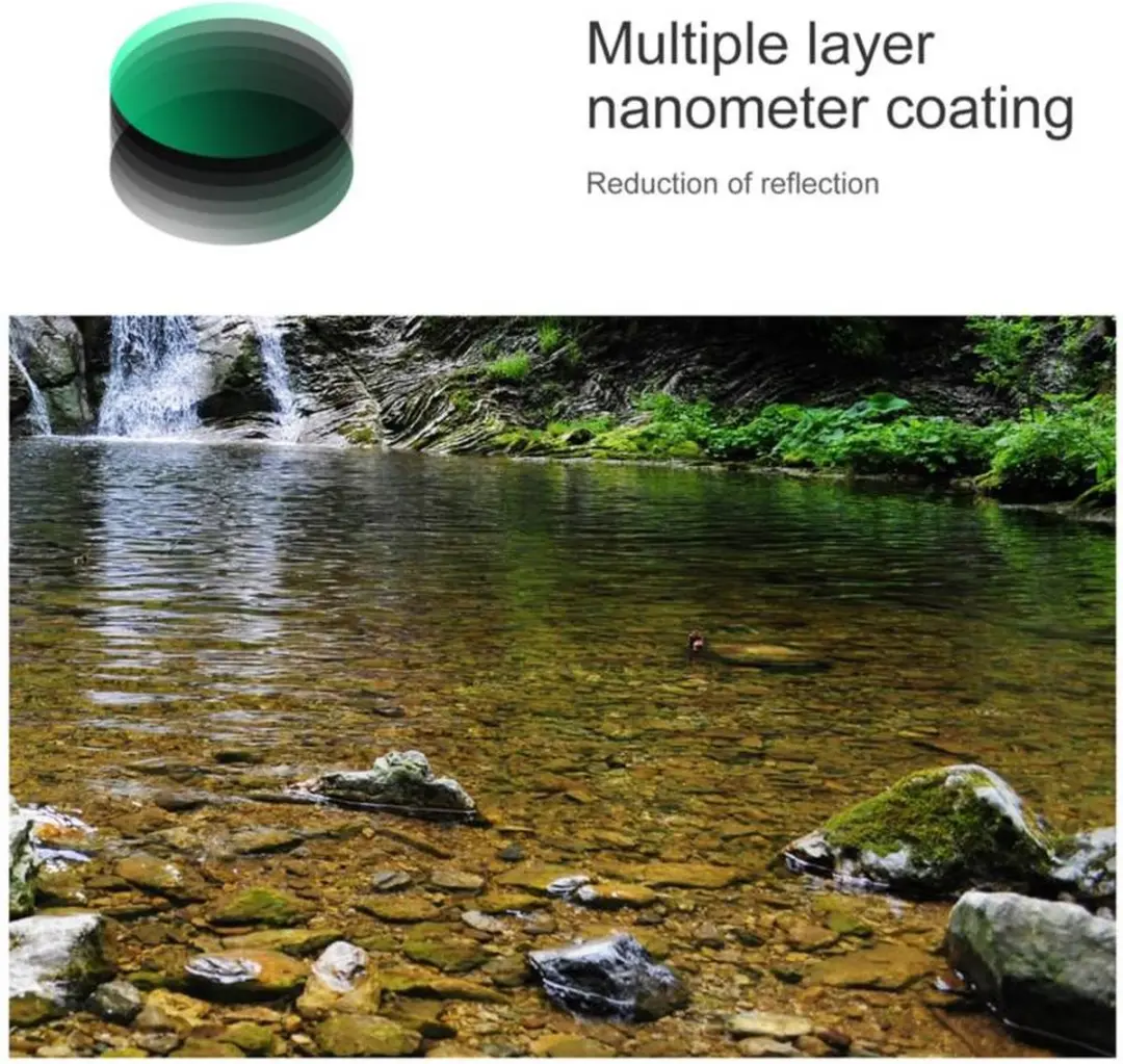 K&F Concept 58mm Circulair Polarisatiefilter Nano-A MC - Zwart