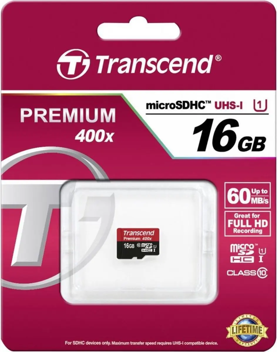 Transcend Premium UHS-I Micro SD TS16GUSDCU1 16GB