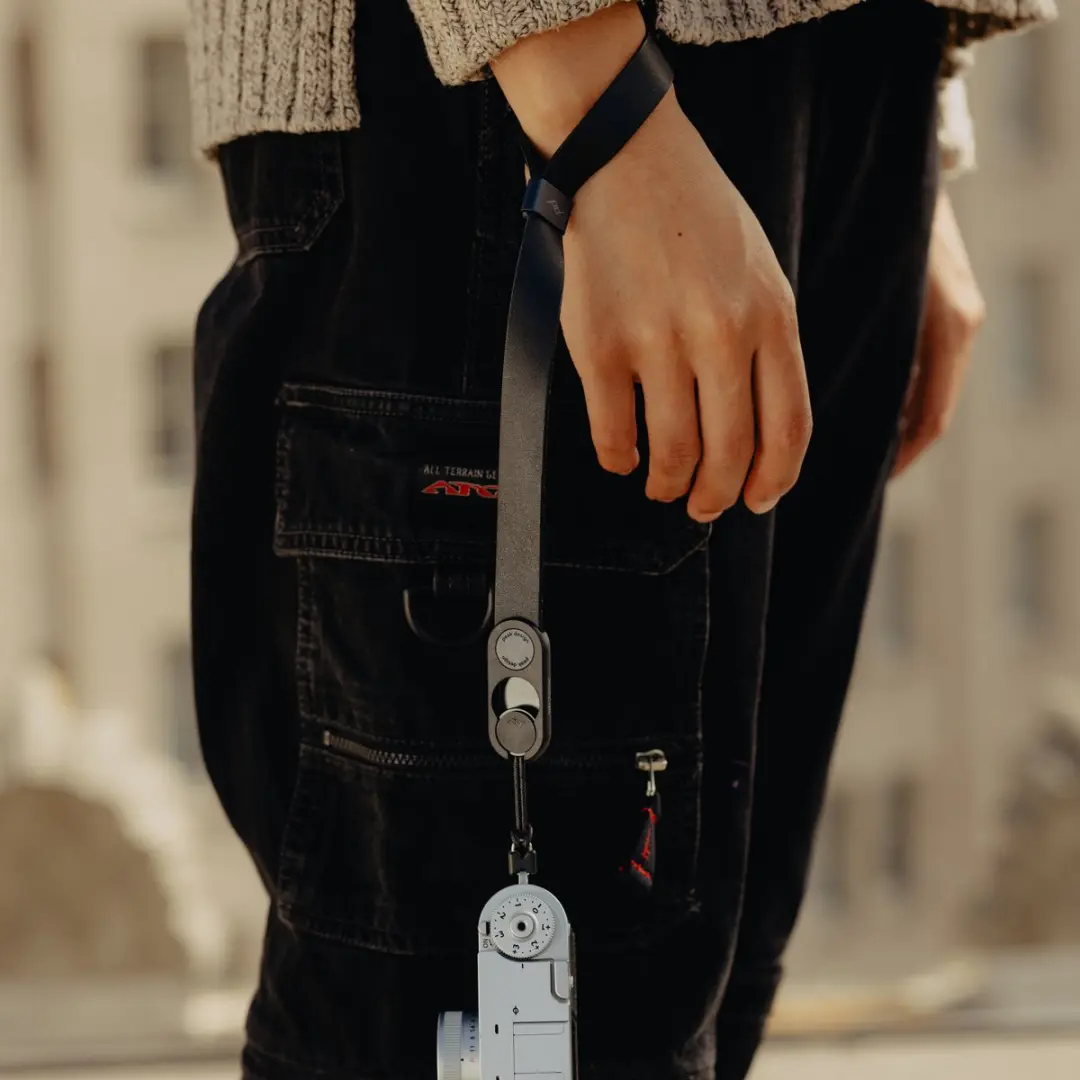Peak Design Cuff Leather Polsband - Zwart