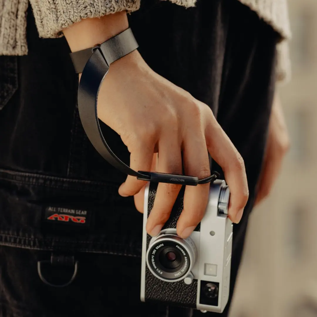 Peak Design Cuff Leather Polsband - Zwart