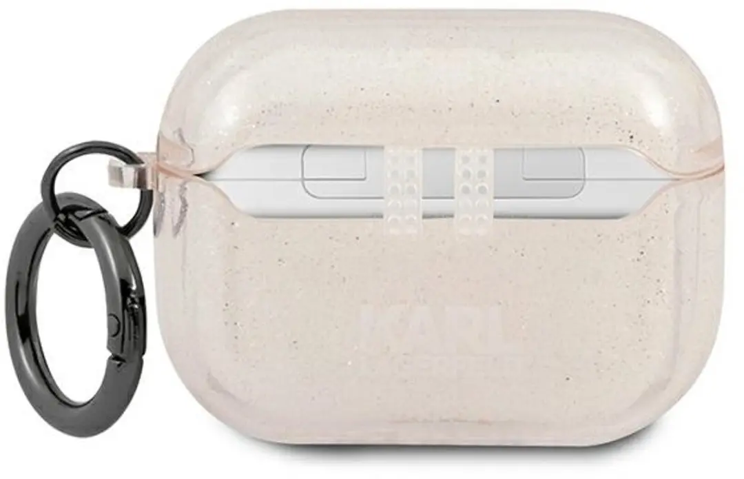 Karl Lagerfeld Glitter AirPods Pro Hoesje - Goud - 126344890