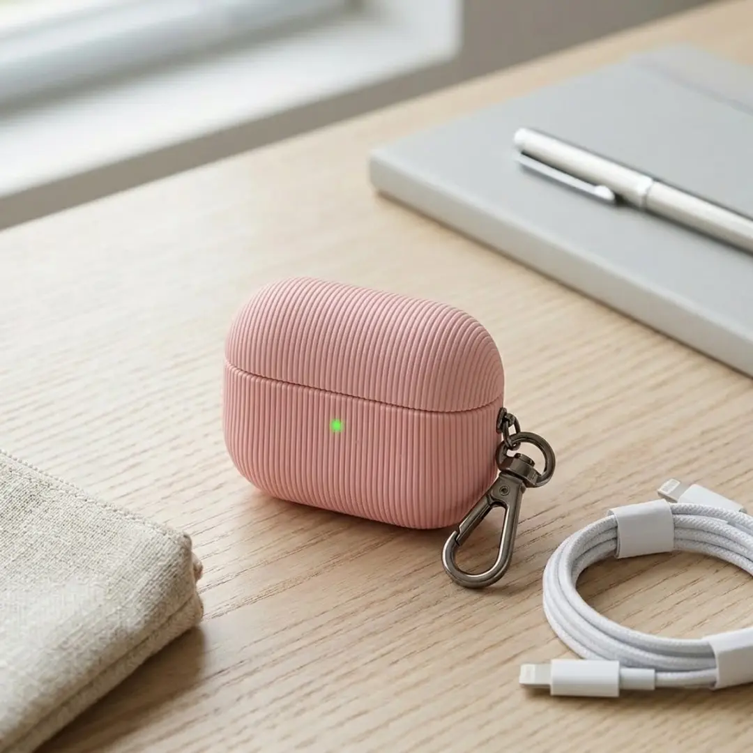 NUVEX Vertical Stripe Hoesje AirPods Pro 2 - Roze
