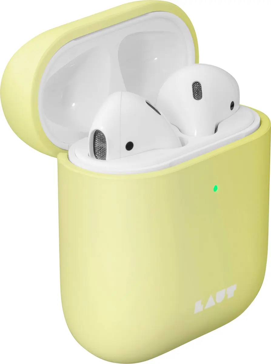 Laut Huex Pastel Hoes AirPods 1/2 - Lichtgeel