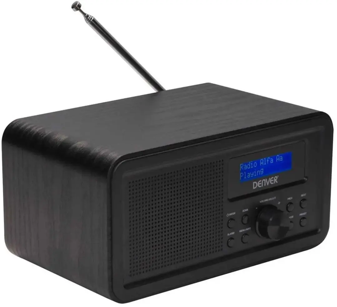 Denver DAB30 Retro Radio - Zwart