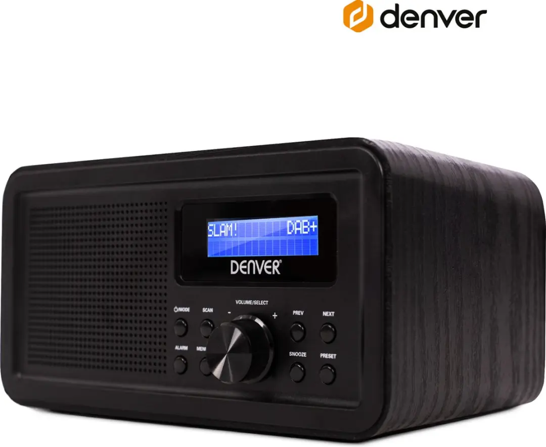 Denver DAB30 Retro Radio - Zwart - afbeelding 6 van 6