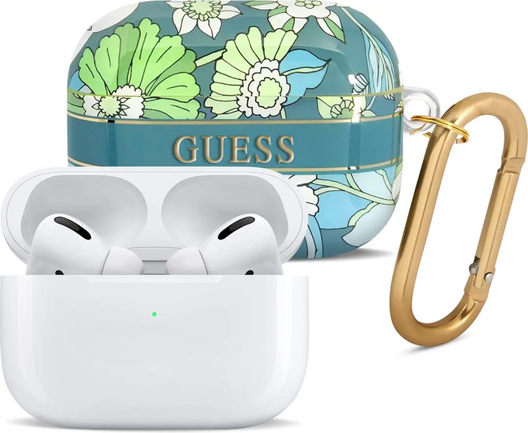 GUESS Flower Strap Collectie AirPods Pro Hoes - Groen - 3666339047306