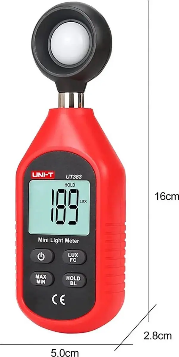 UNI-T UT-383 Digitale Lichtmeter - 200.000 Lux
