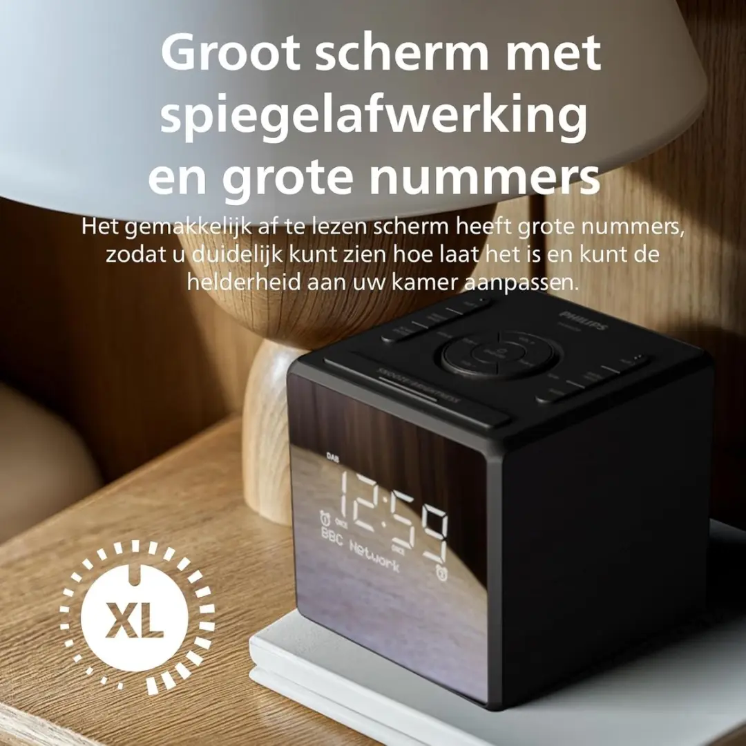 Philips TAR4600 DAB/FM Wekkerradio - Zwart - afbeelding 6 van 6