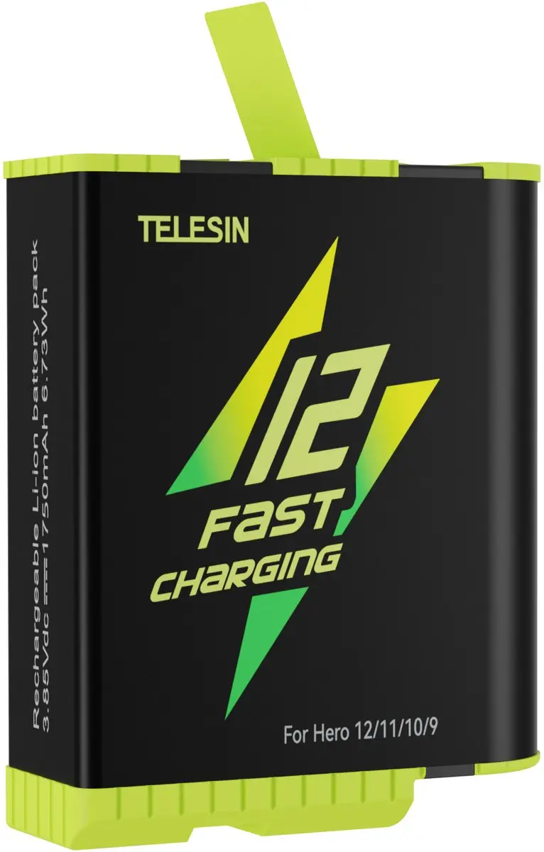 Telesin Fast Charging Kit 6974944460586 - GoPro 9/10/11/12 - afbeelding 2 van 6