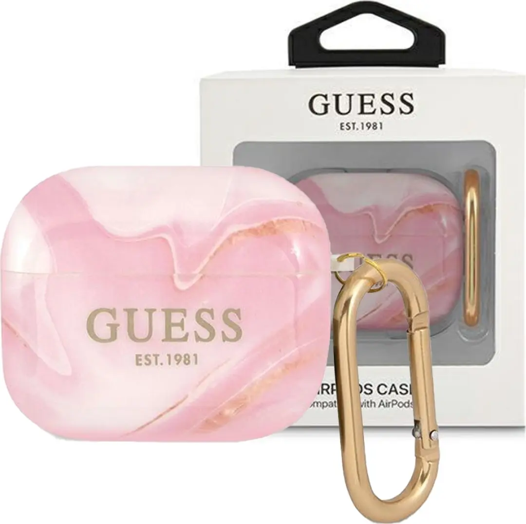 GUESS Marble Collection AirPods 3 Hoes - Roze - 3666339010195