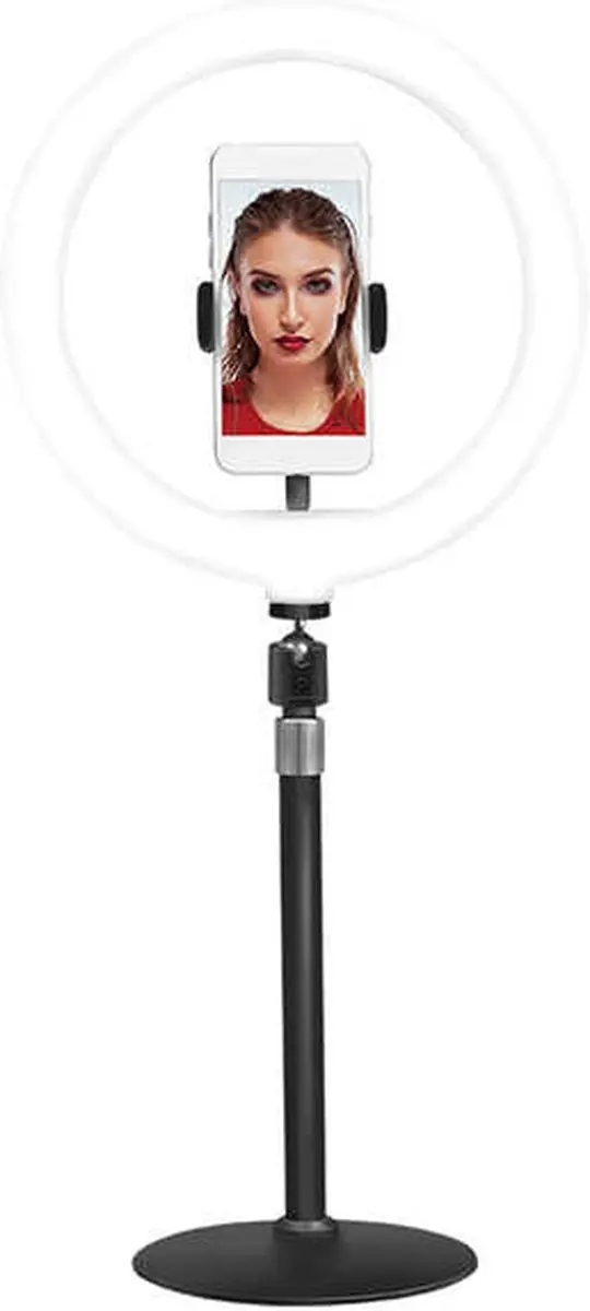 Logilink AA0152 Smartphone Ringlicht Stativ - 25cm - Zwart