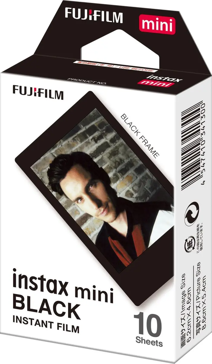 FUJIFILM instax Mini Kleurfilm 10 Stuks - Zwart Frame