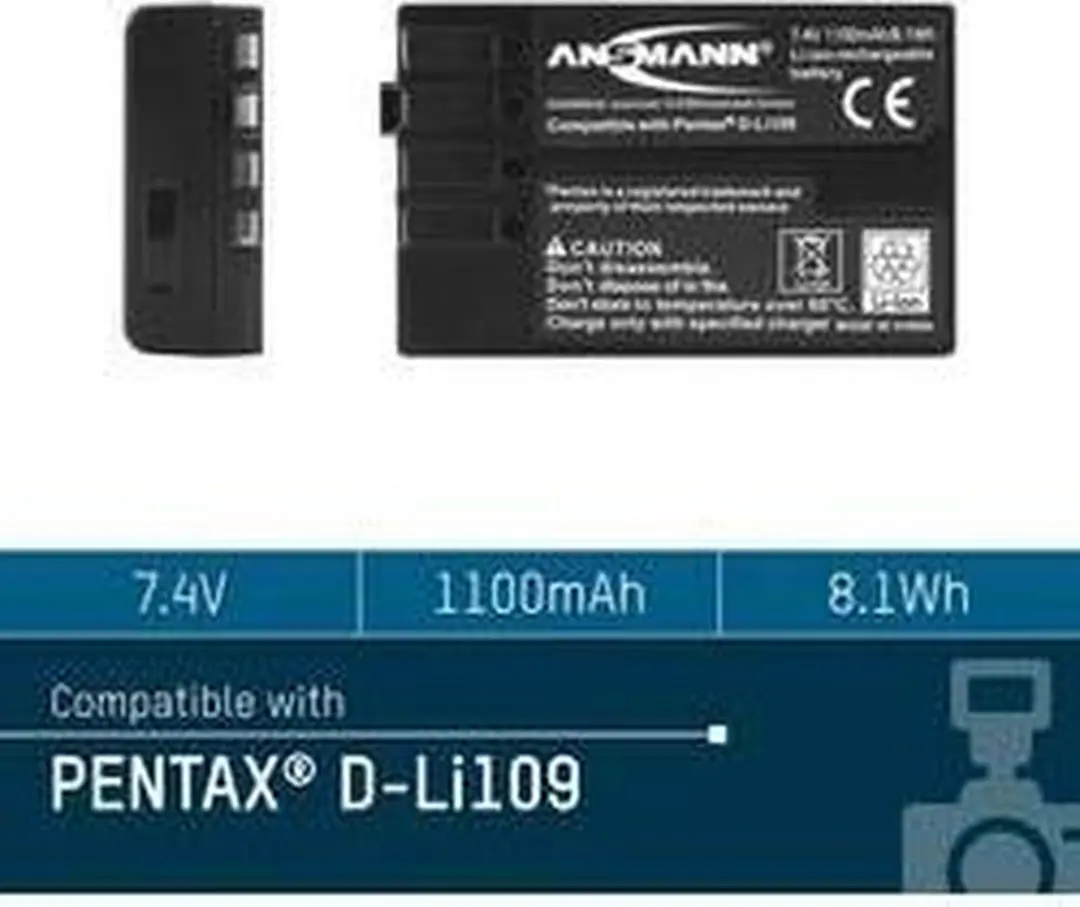Ansmann A-Pen D-LI 109 Li-ion Accu 1100mAh