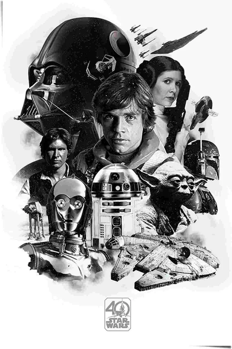 Star Wars 40th Anniversary Montage Maxi Poster