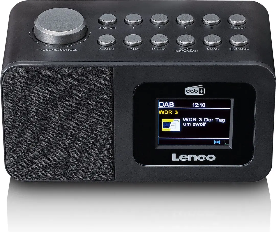 Lenco CR-625BK Wekkerradio - DAB/FM - Dubbel alarm - Zwart